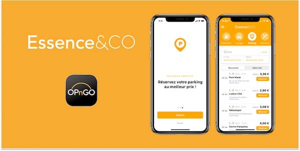 L’app Essence&CO se développe et accueille OPnGO, le parking facile !